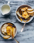 baked grits with sweet corn and fall fruit // brooklyn supper