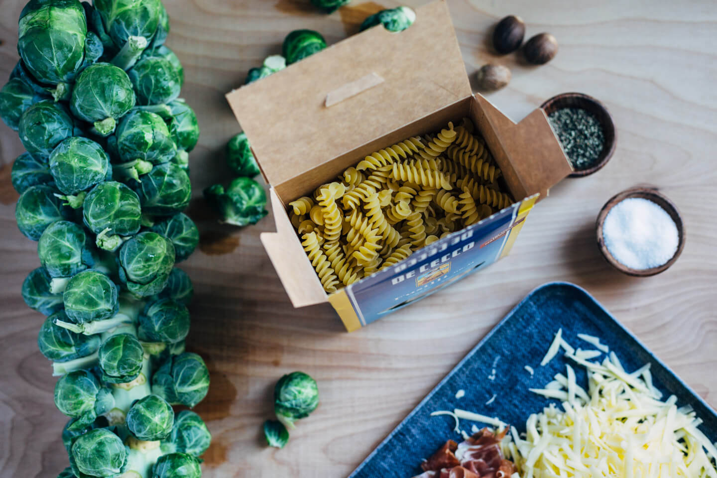 brussels sprout and speck mac and cheese // brooklyn supper