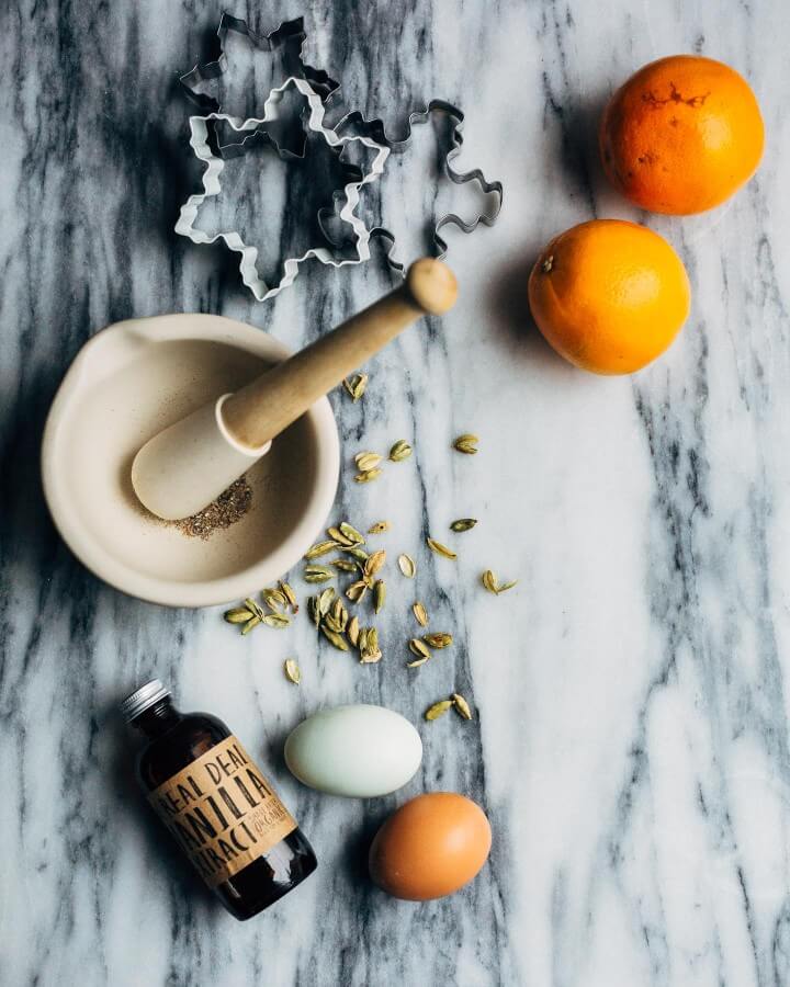 cardamom orange sugar cookies