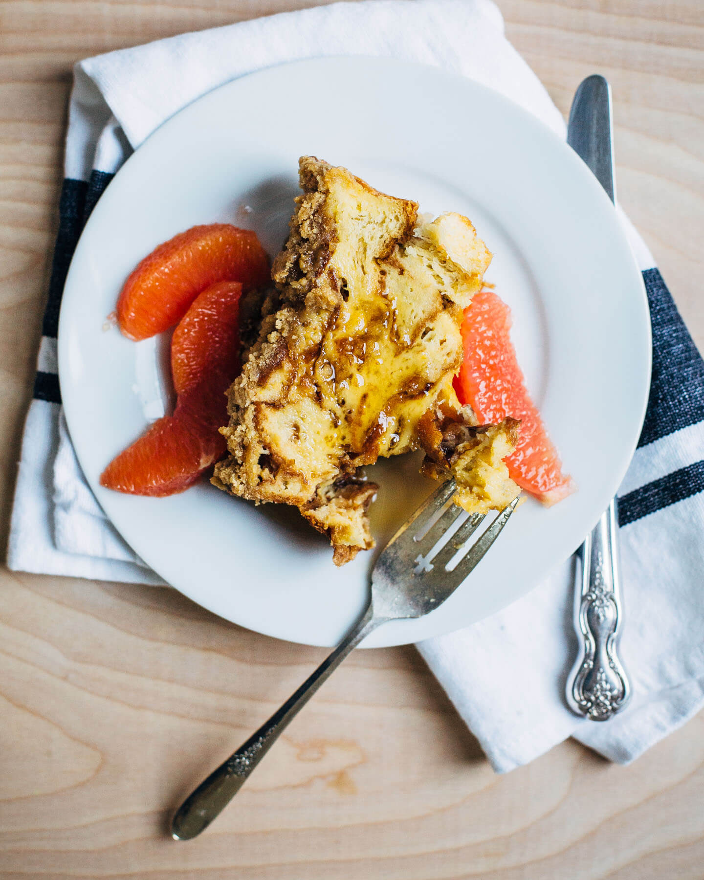 baked eggnog french toast + the gourmet kitchen // brooklyn supper