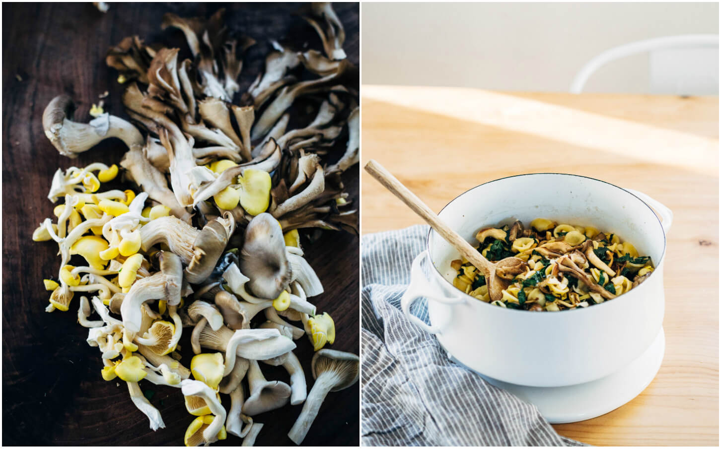 brown butter mushroom orecchiette // brooklyn supper