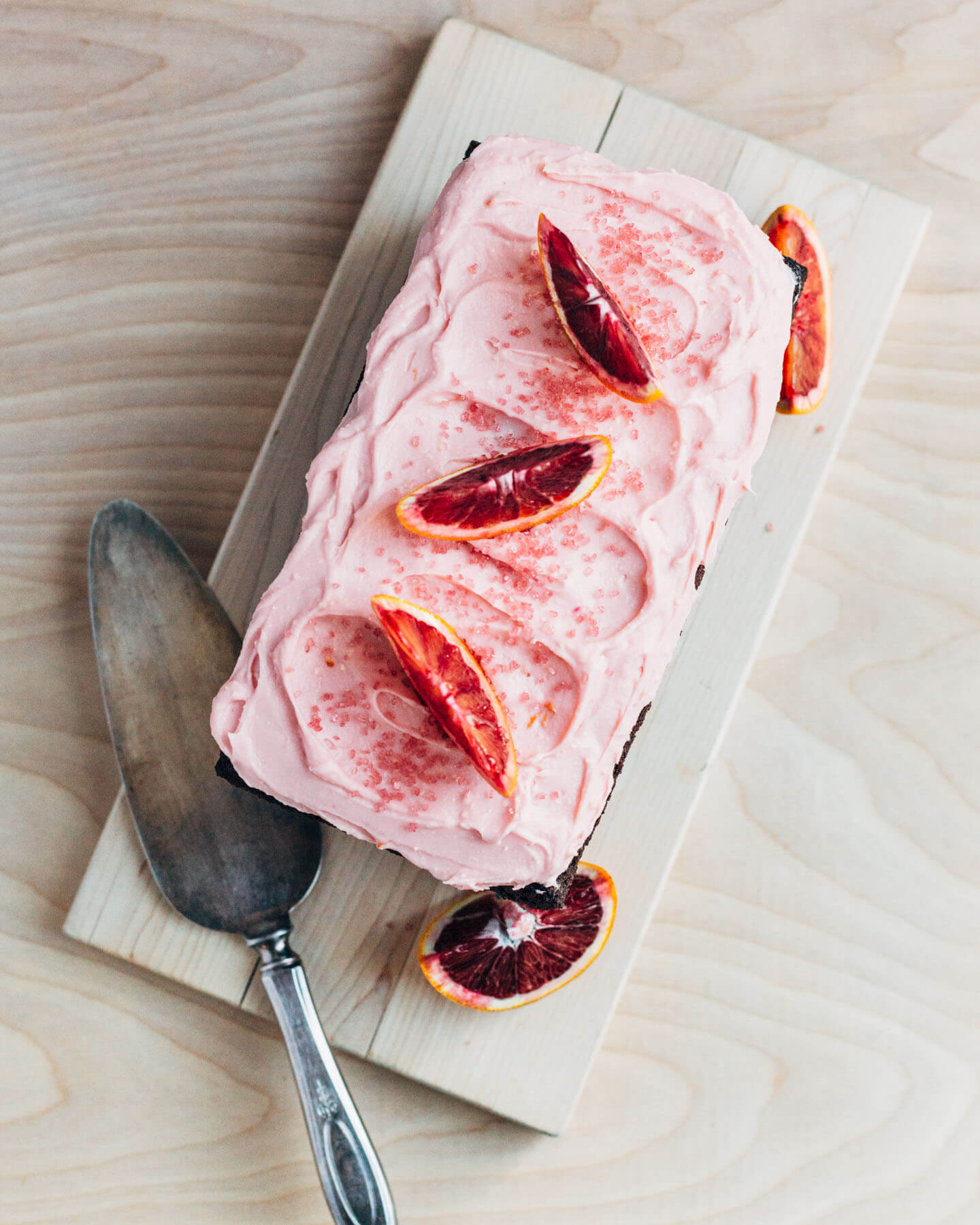 chocolate beet cake with tangy blood orange frosting // brooklyn supper