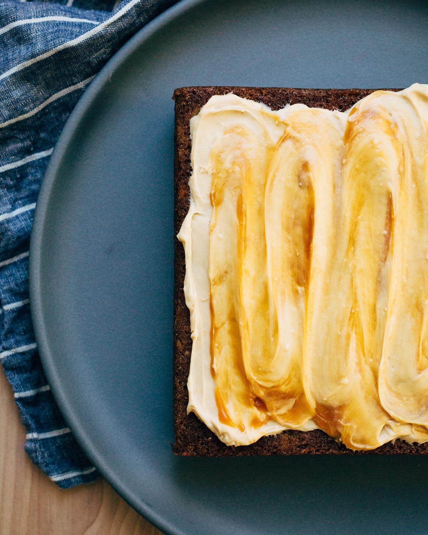 carrot cake with caramel cream cheese frosting // brooklyn supper