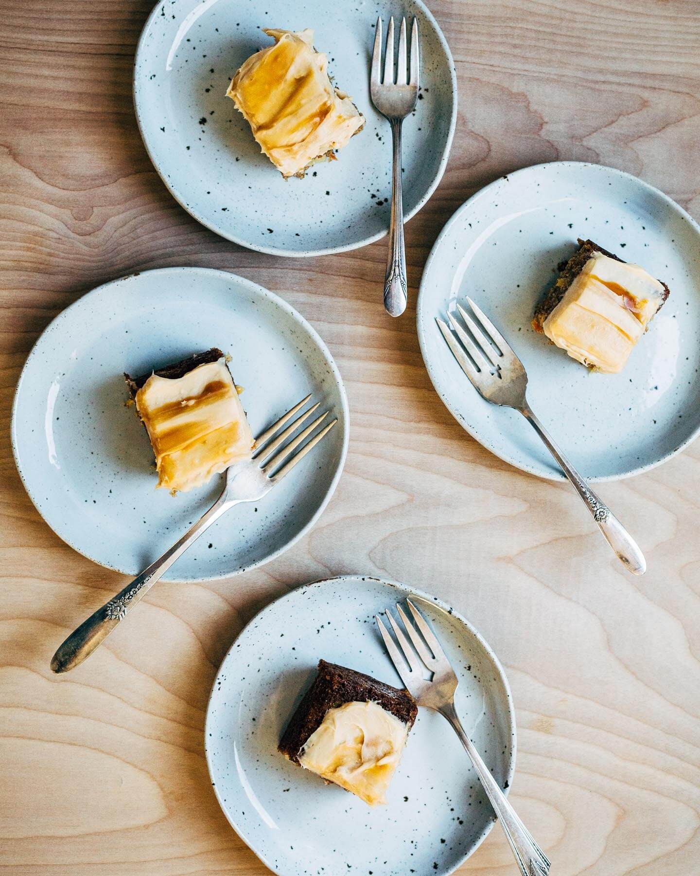 carrot cake with caramel cream cheese frosting // brooklyn supper