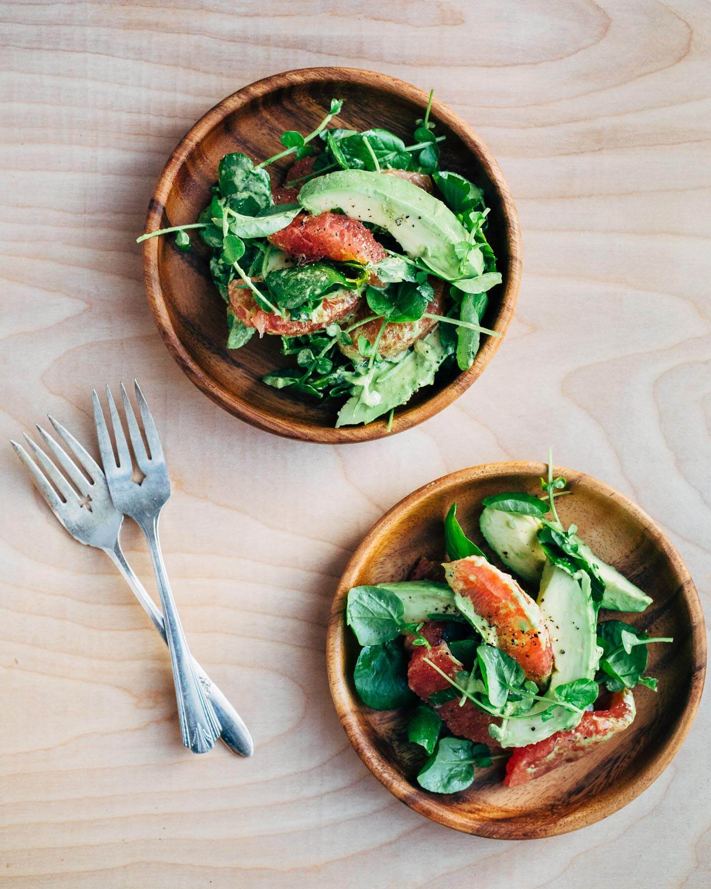 citrus-avocado salad with pepita green goddess dressing // brooklyn supper