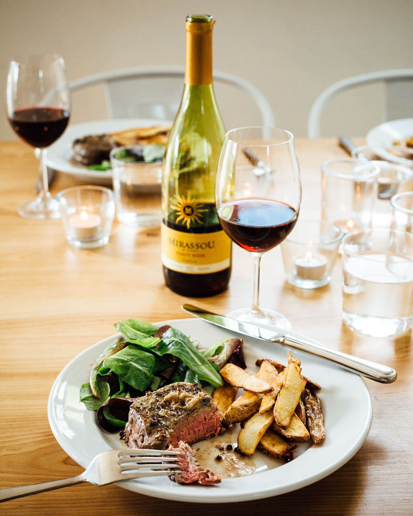 steak au poivre and frites // brooklyn supper