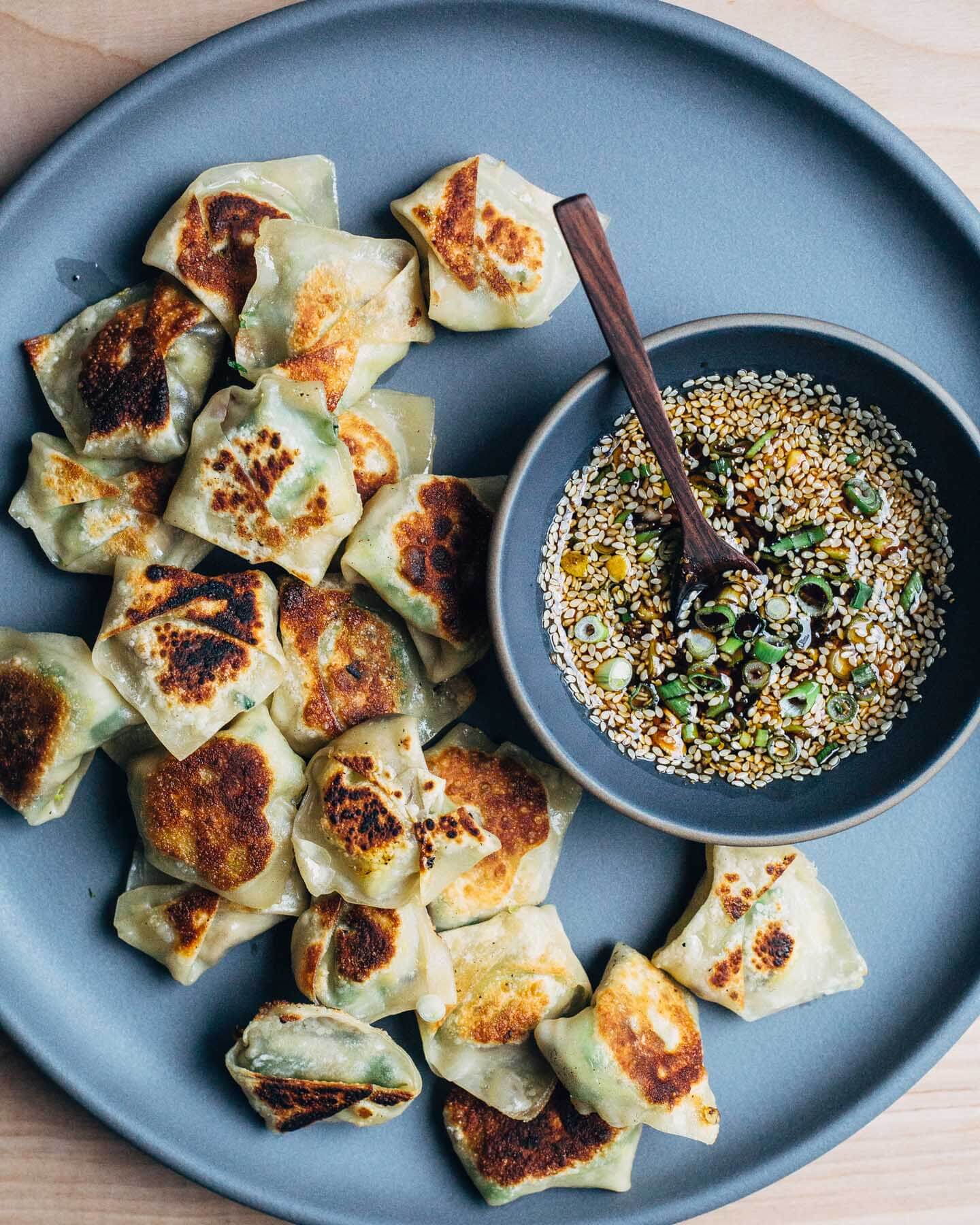 brussels sprout and shiitake pot stickers from the first mess cookbook // brooklyn supper