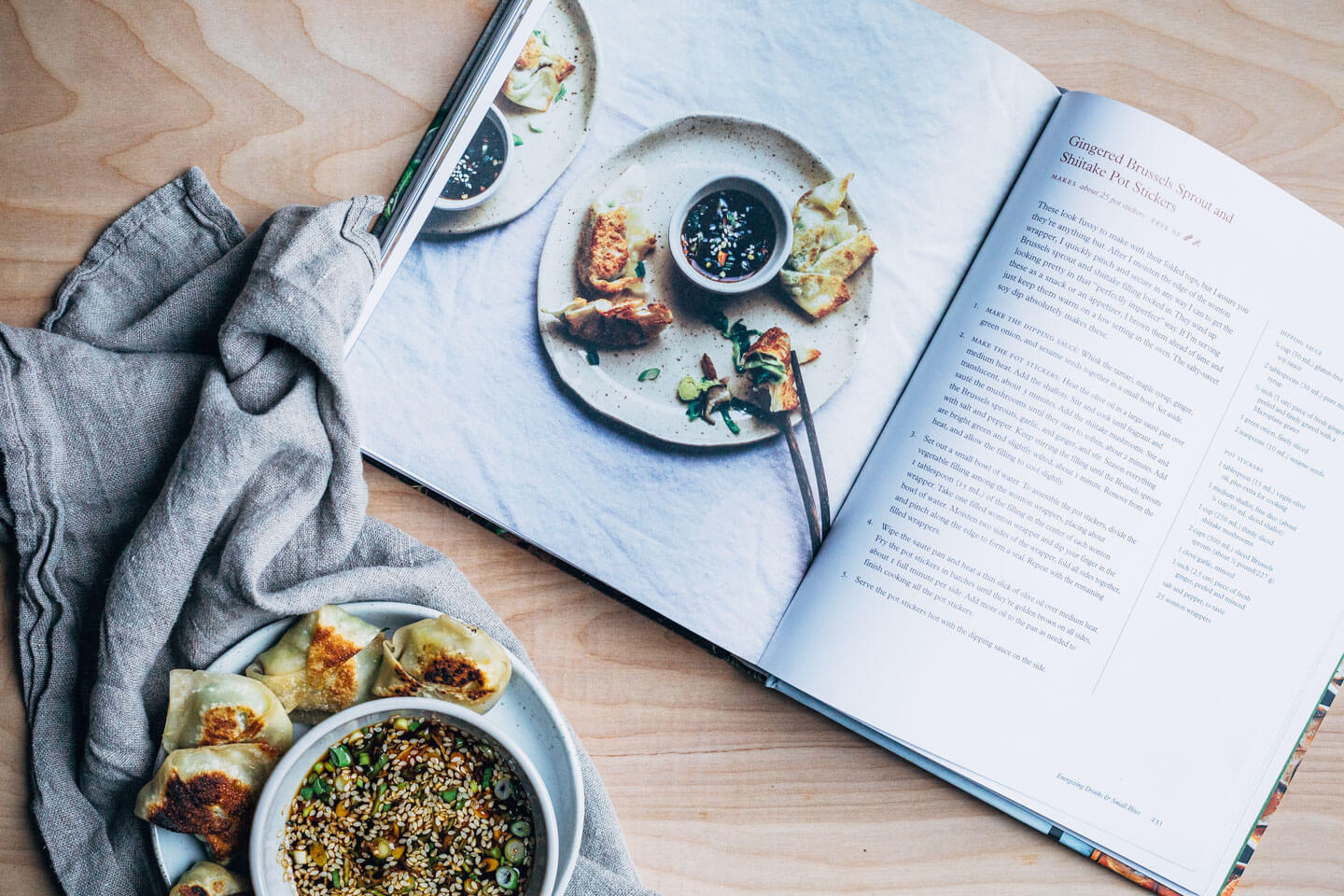 brussels sprout and shiitake pot stickers from the first mess cookbook // brooklyn supper