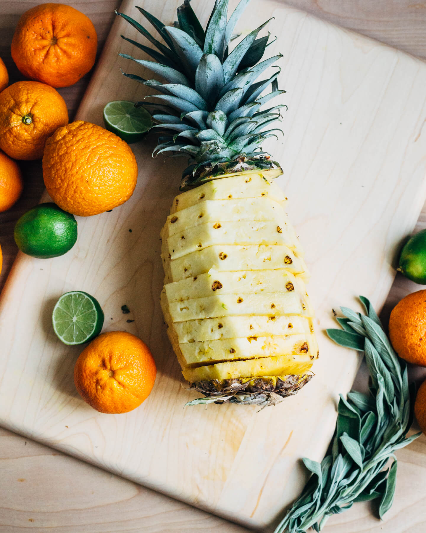 charred pineapple margarita with sage // brooklyn supper