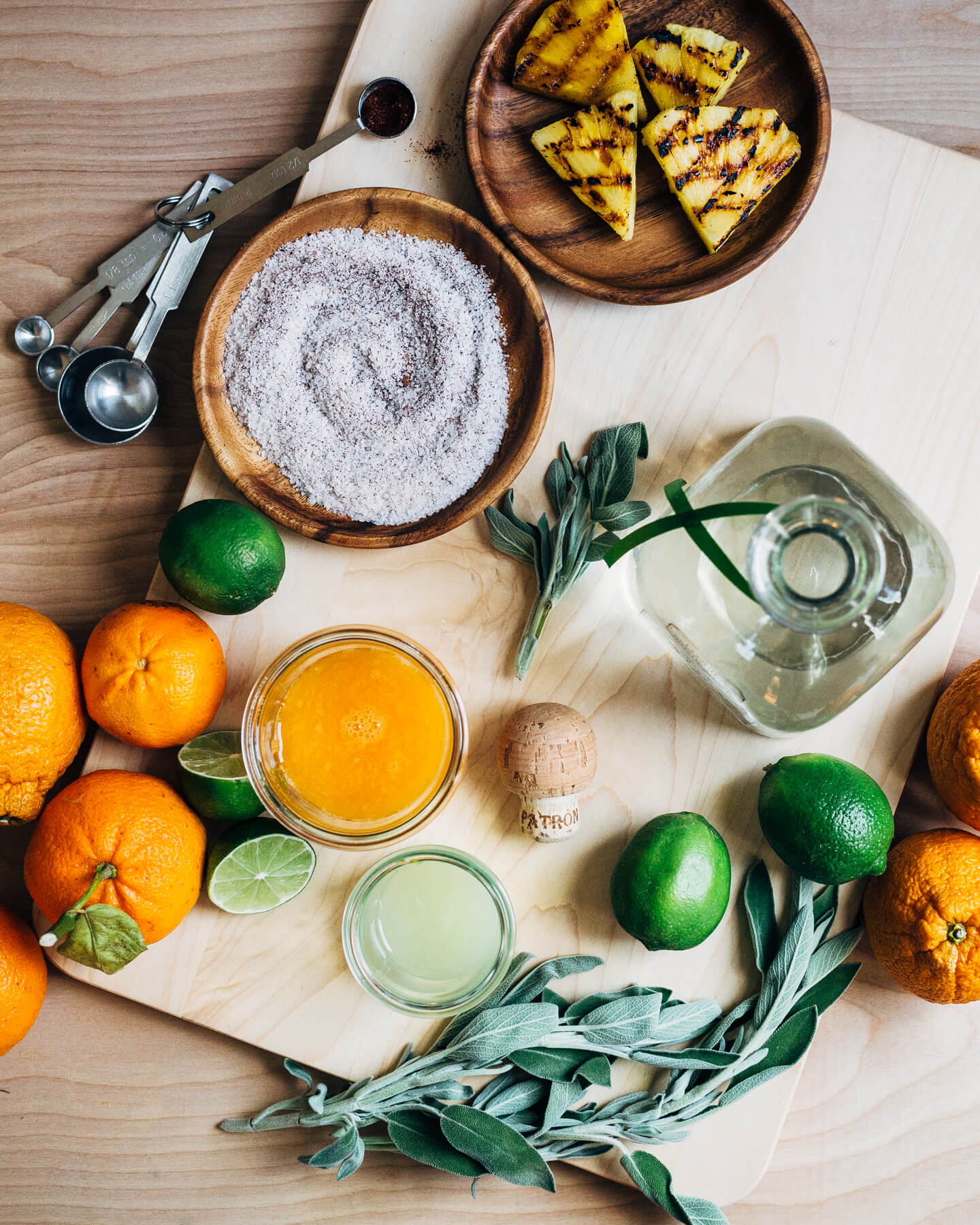 charred pineapple margarita with sage // brooklyn supper