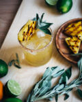 charred pineapple margarita with sage // brooklyn supper