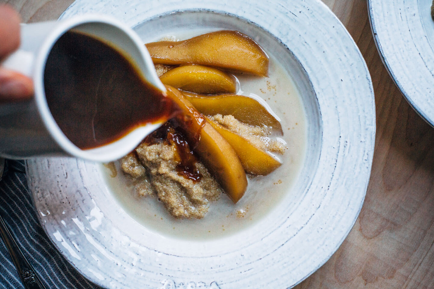 amaranth porridge with earl grey poached pears // brooklyn supper