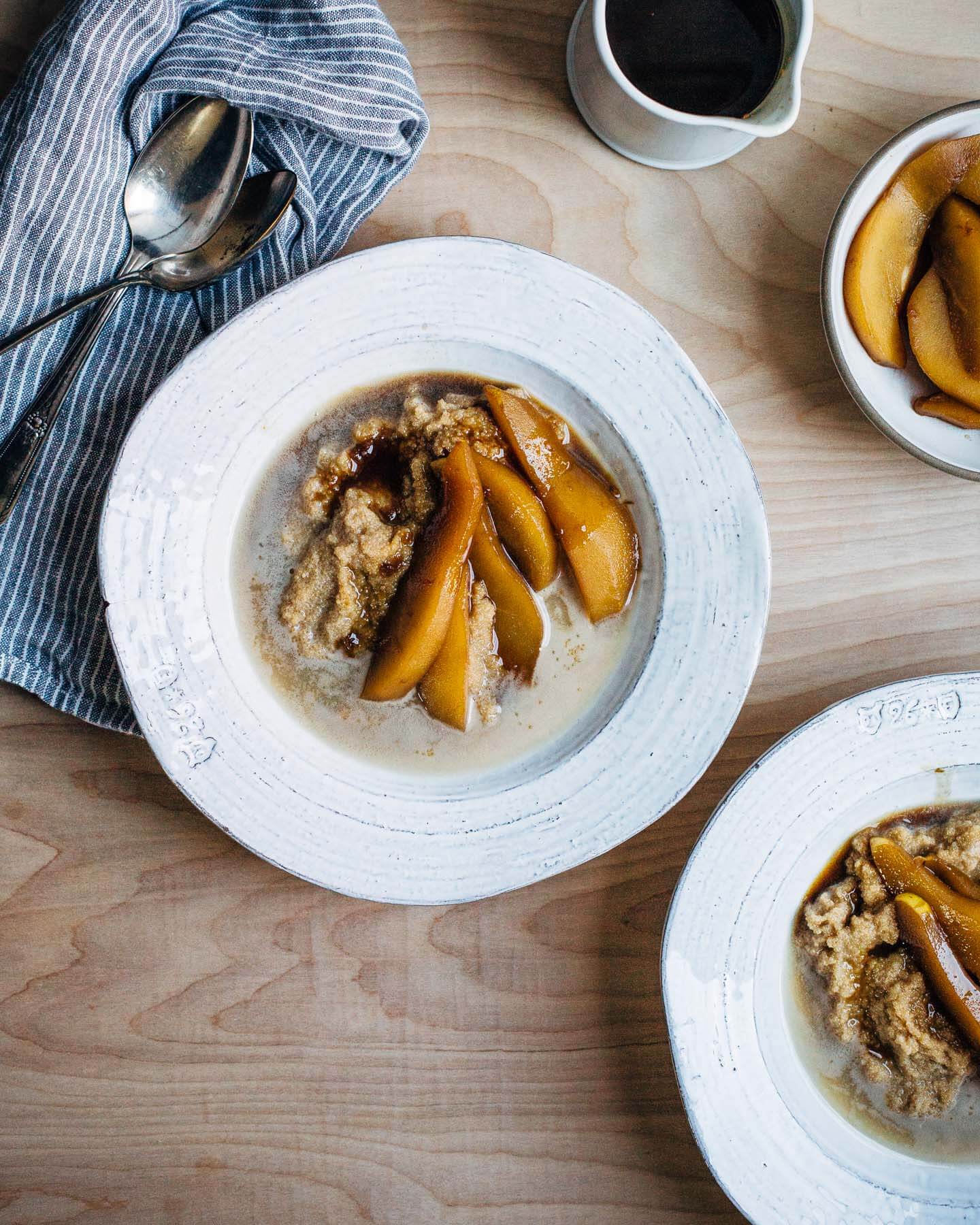 amaranth porridge with earl grey poached pears // brooklyn supper