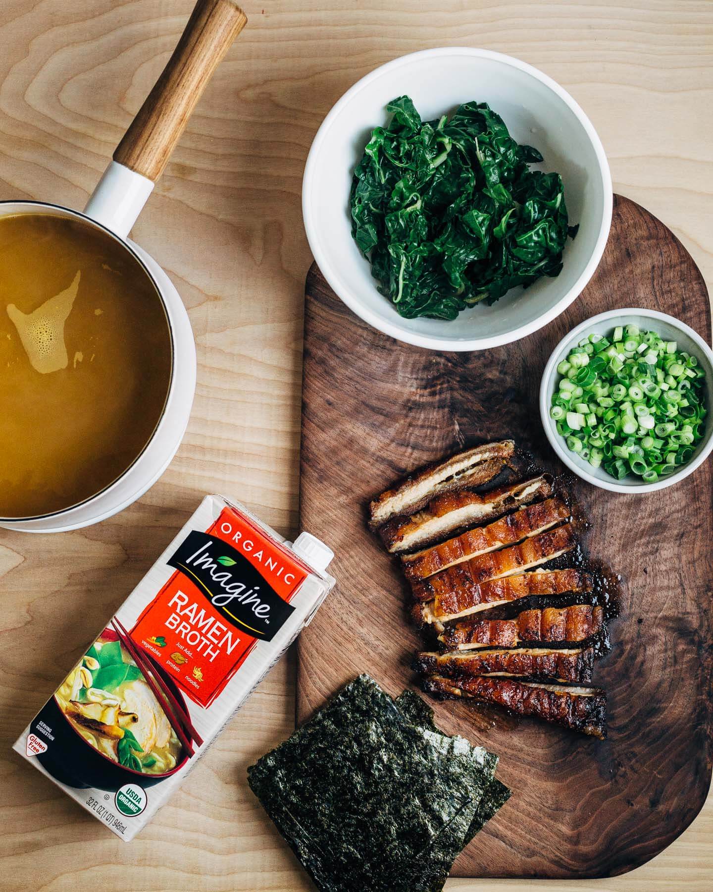 pork belly ramen with spring greens // brooklyn supper