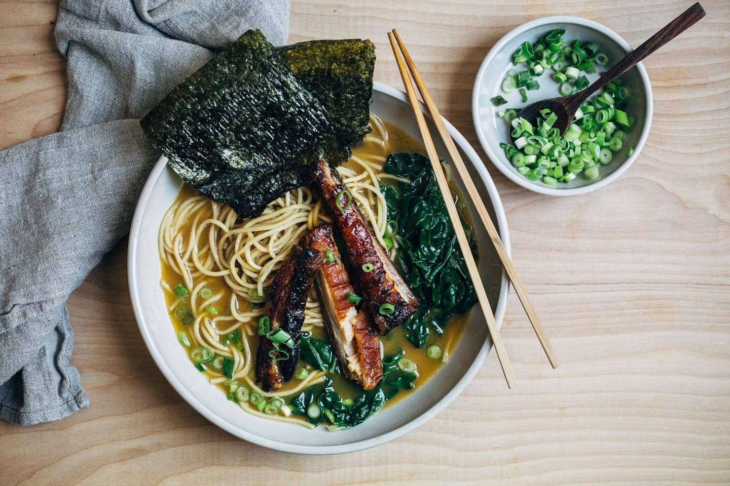 pork belly ramen with spring greens // brooklyn supper