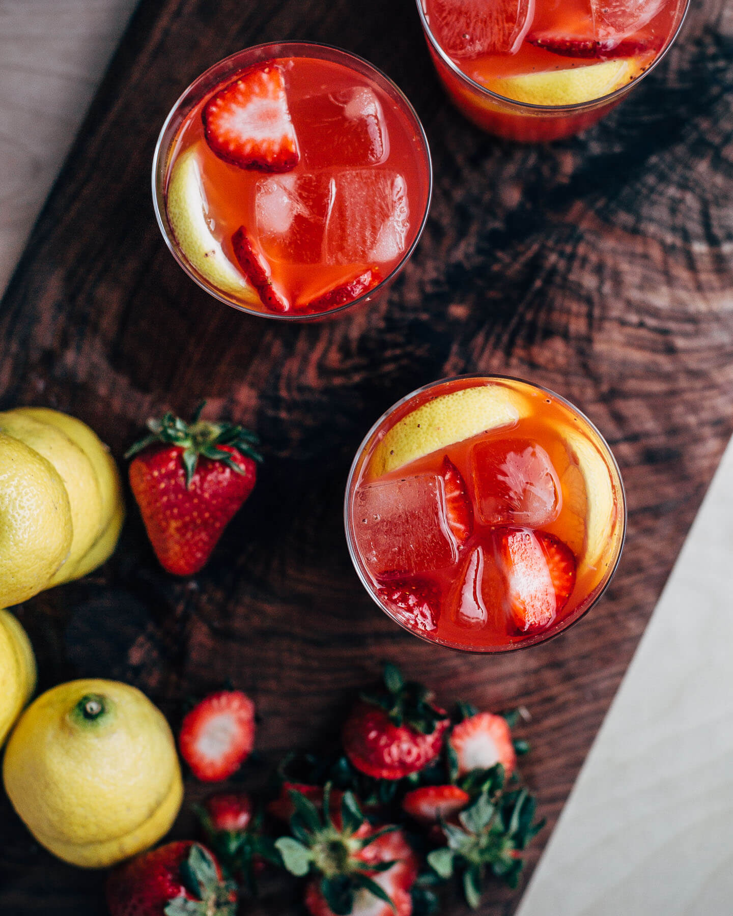 ginger and roasted strawberry lemonade // brooklyn supper