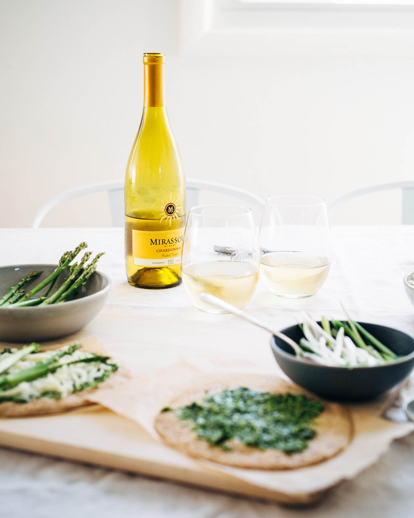 spring-inspired spelt crust pizzas // brooklyn supper