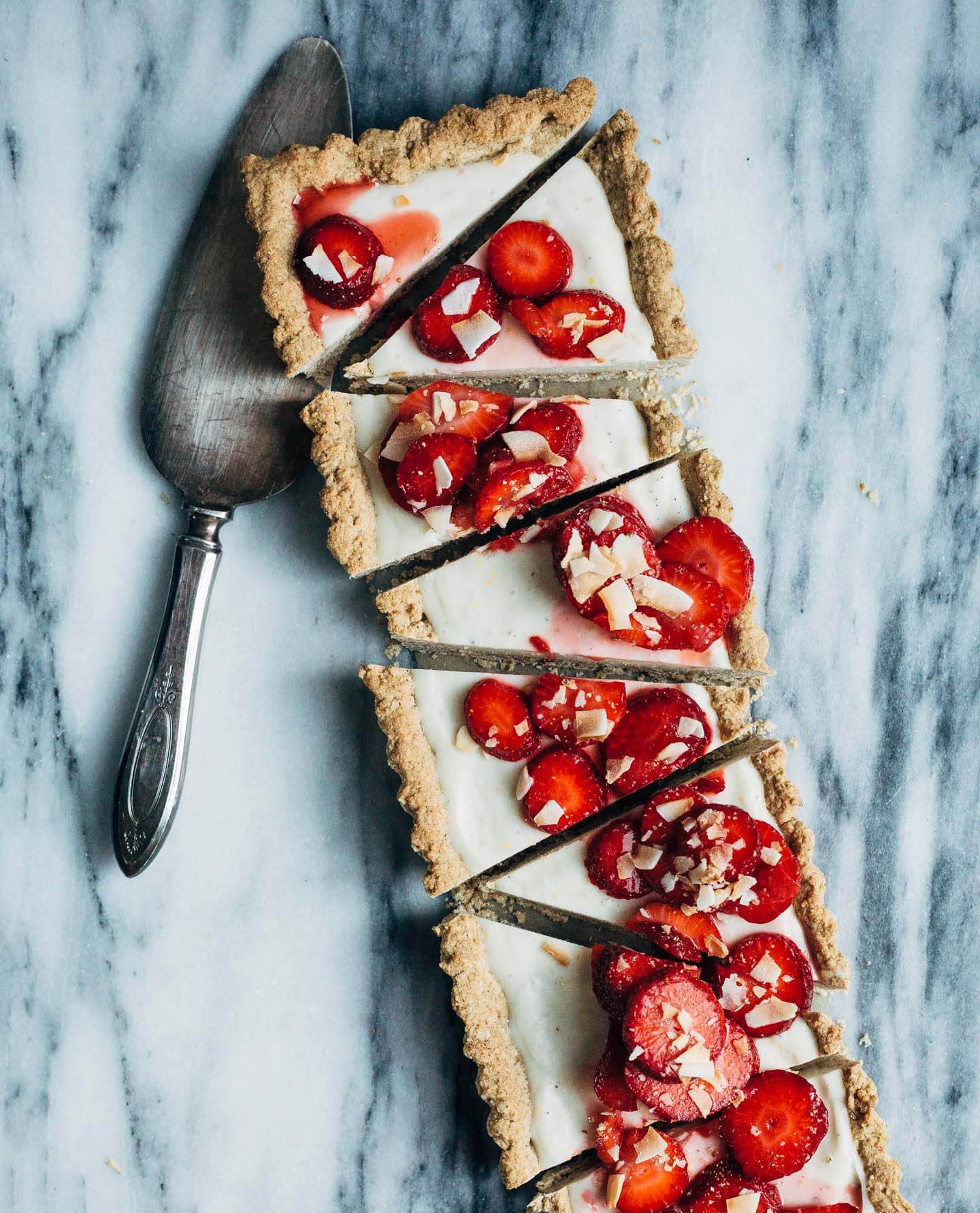 strawberry coconut tart (gluten-free + vegan) // brooklyn supper