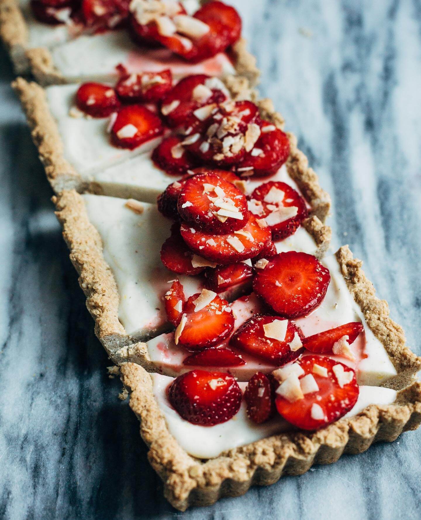 strawberry coconut tart (gluten-free + vegan) // brooklyn supper