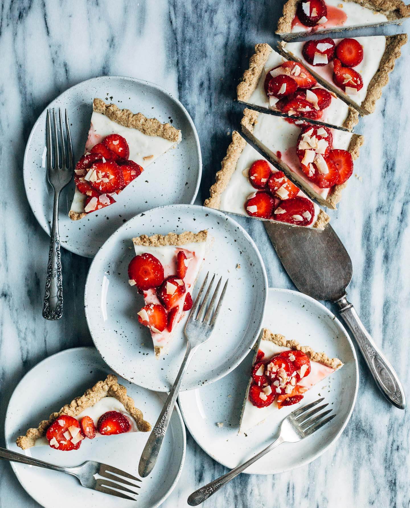 strawberry coconut tart (gluten-free + vegan) // brooklyn supper