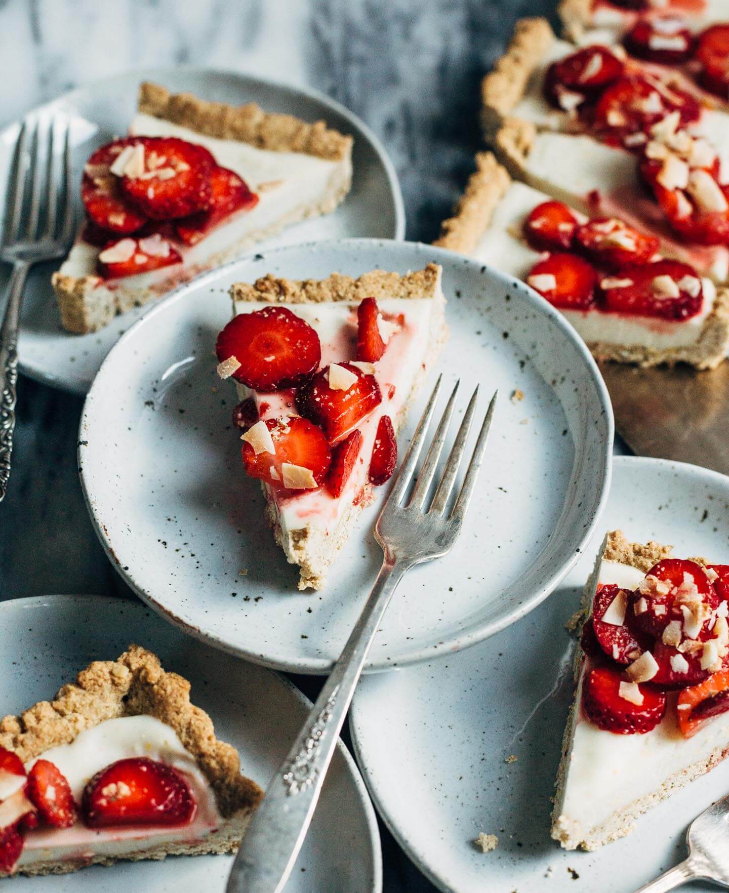 strawberry coconut tart (gluten-free + vegan) // brooklyn supper