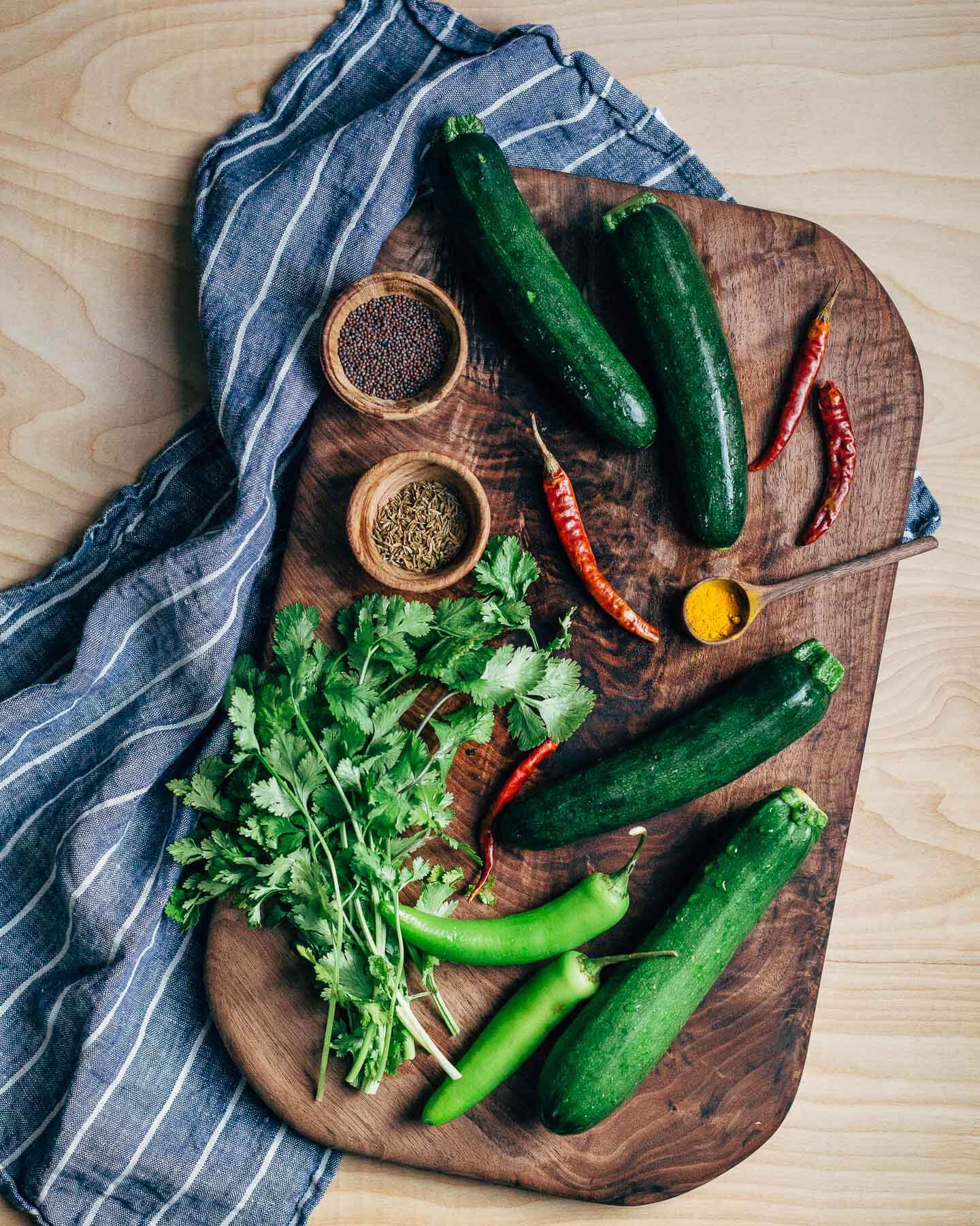 zucchini in herbed coconut yogurt curry from vibrant india // brooklyn supper