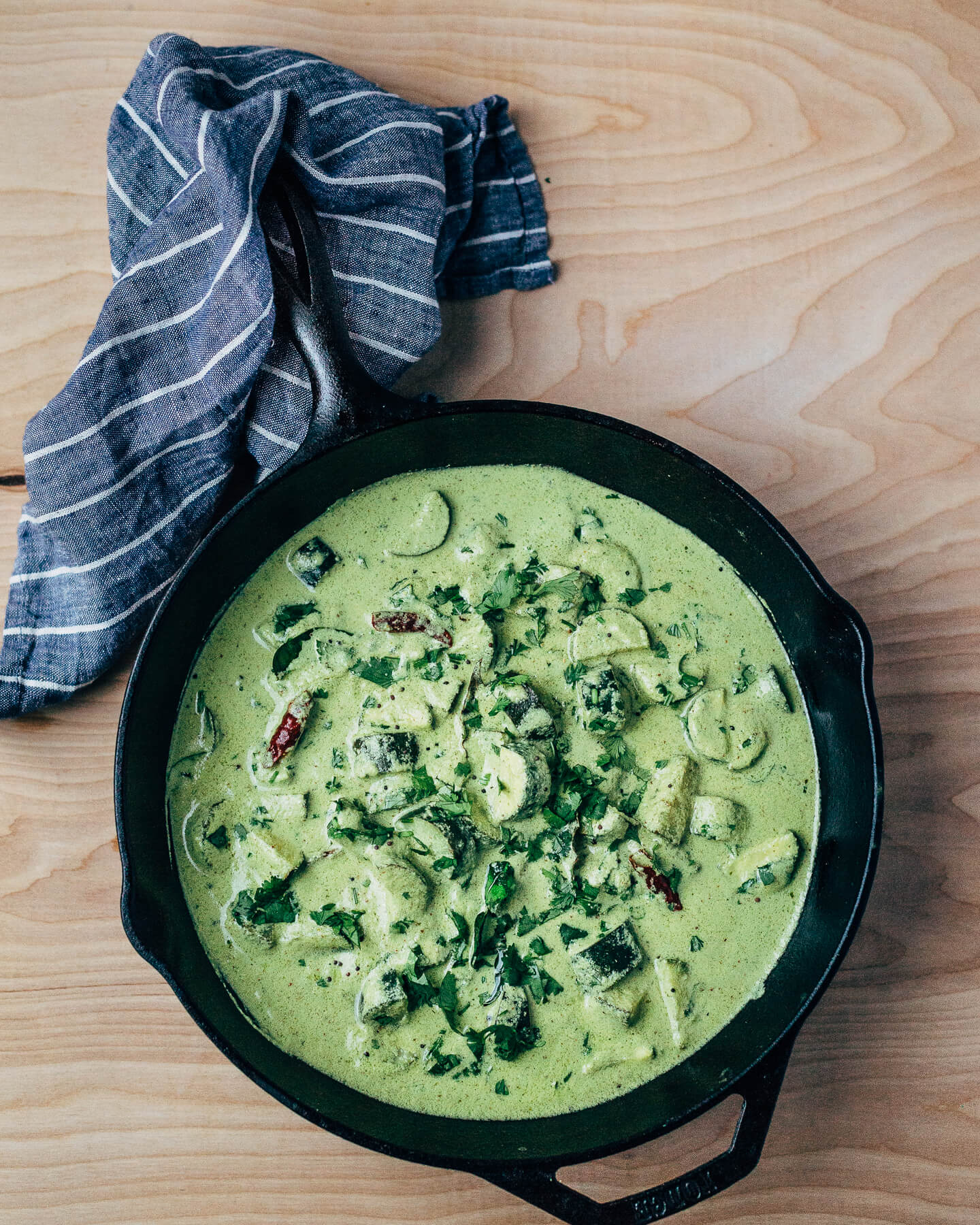 zucchini in herbed coconut yogurt curry from vibrant india // brooklyn supper