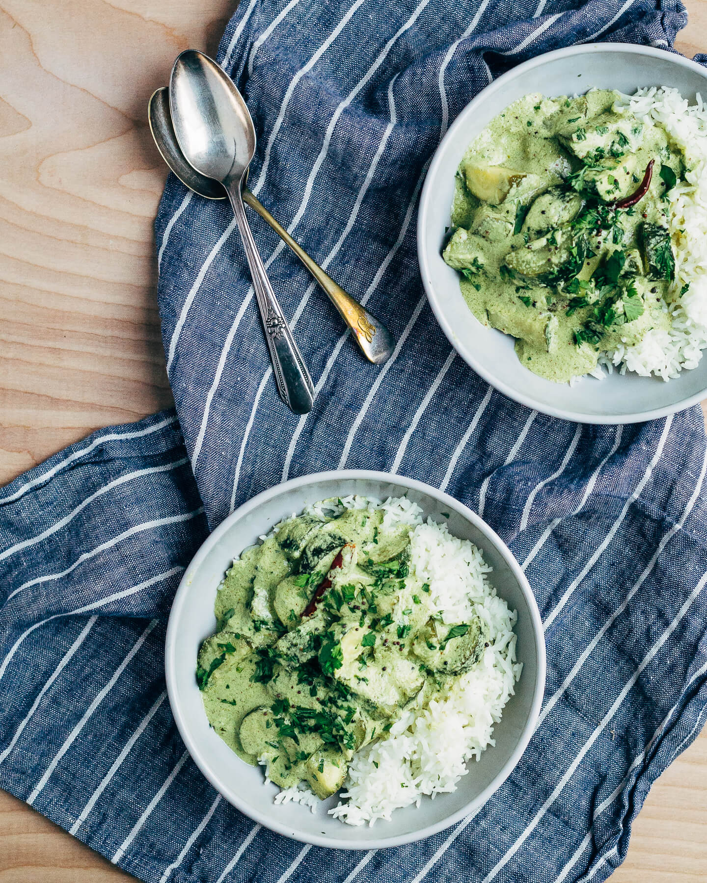 zucchini in herbed coconut yogurt curry from vibrant india // brooklyn supper