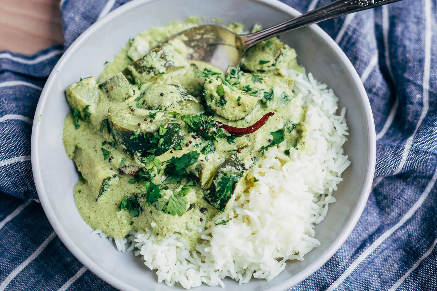 zucchini in herbed coconut yogurt curry from vibrant india // brooklyn supper