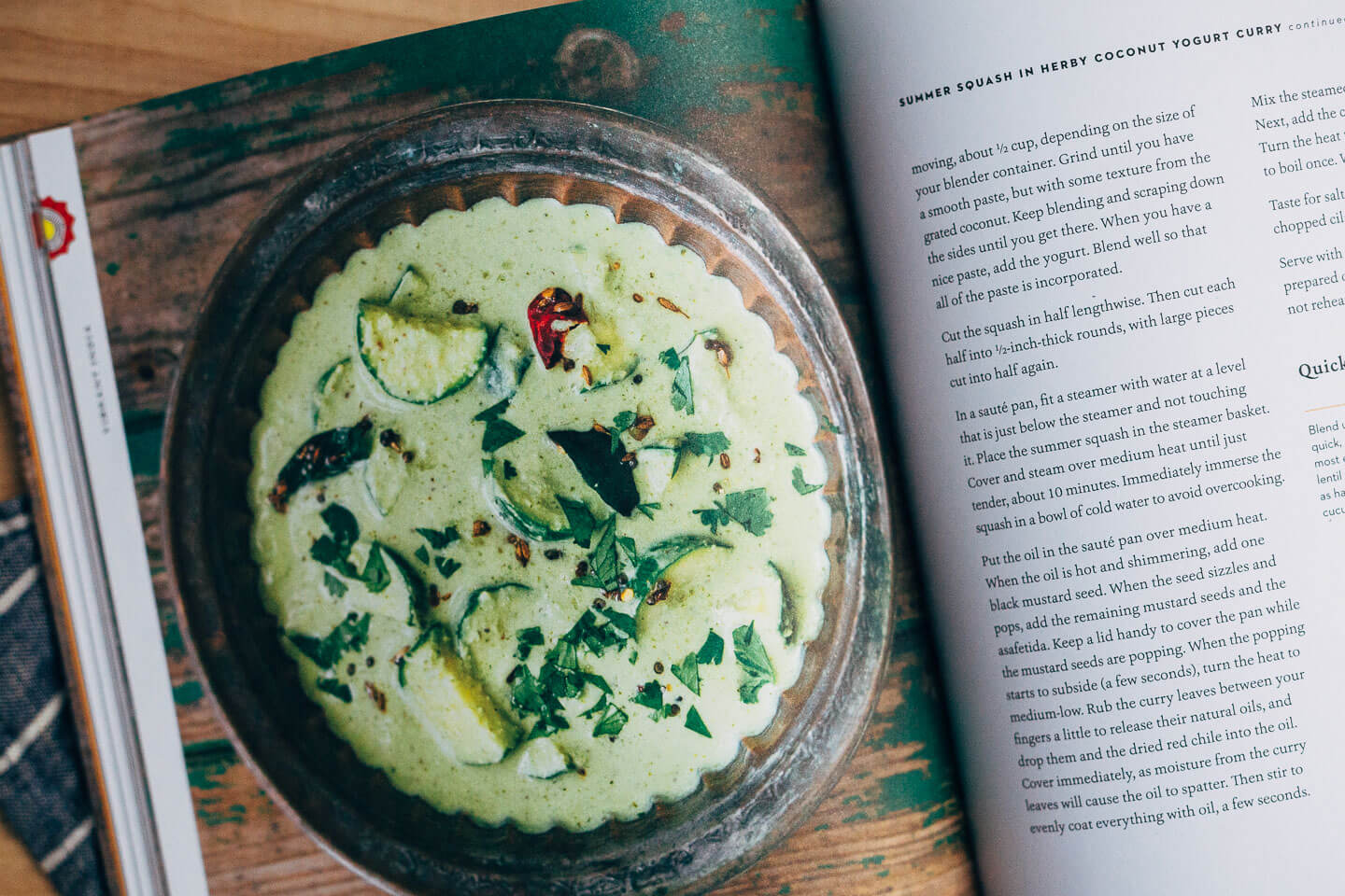 zucchini in herbed coconut yogurt curry from vibrant india // brooklyn supper