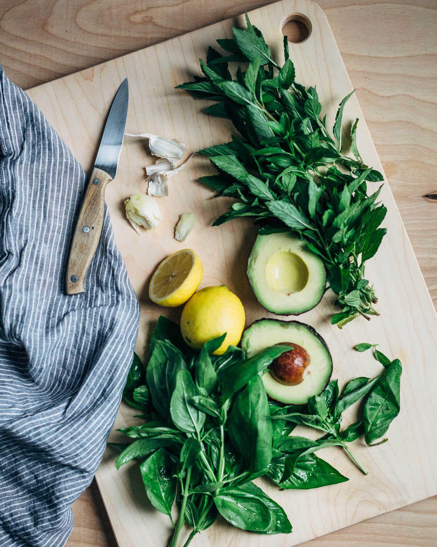 grilled romaine hearts with avocado-kefir green goddess dressing // brooklyn supper