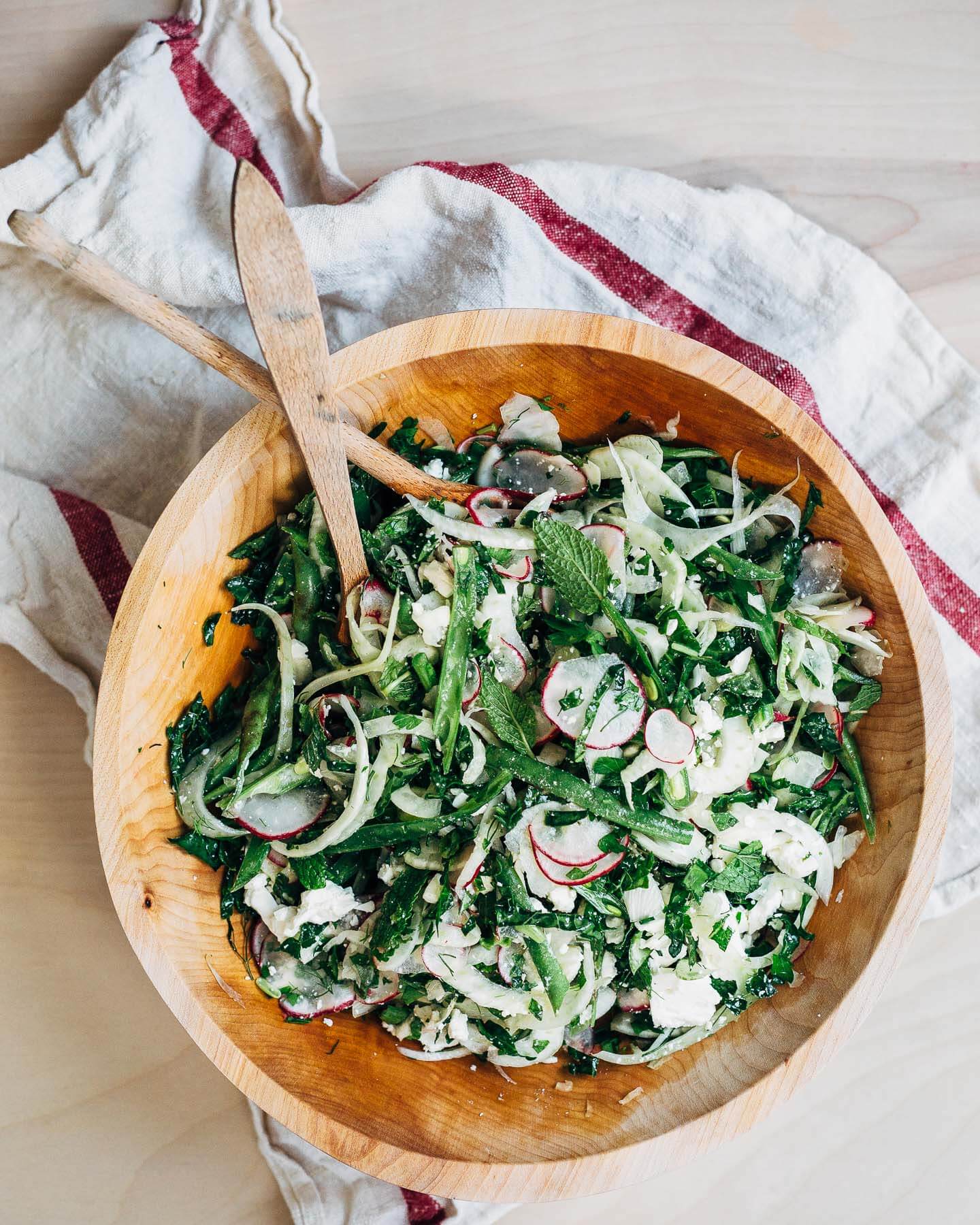 lily's lemony fennel, radish, and kale salad // brooklyn supper