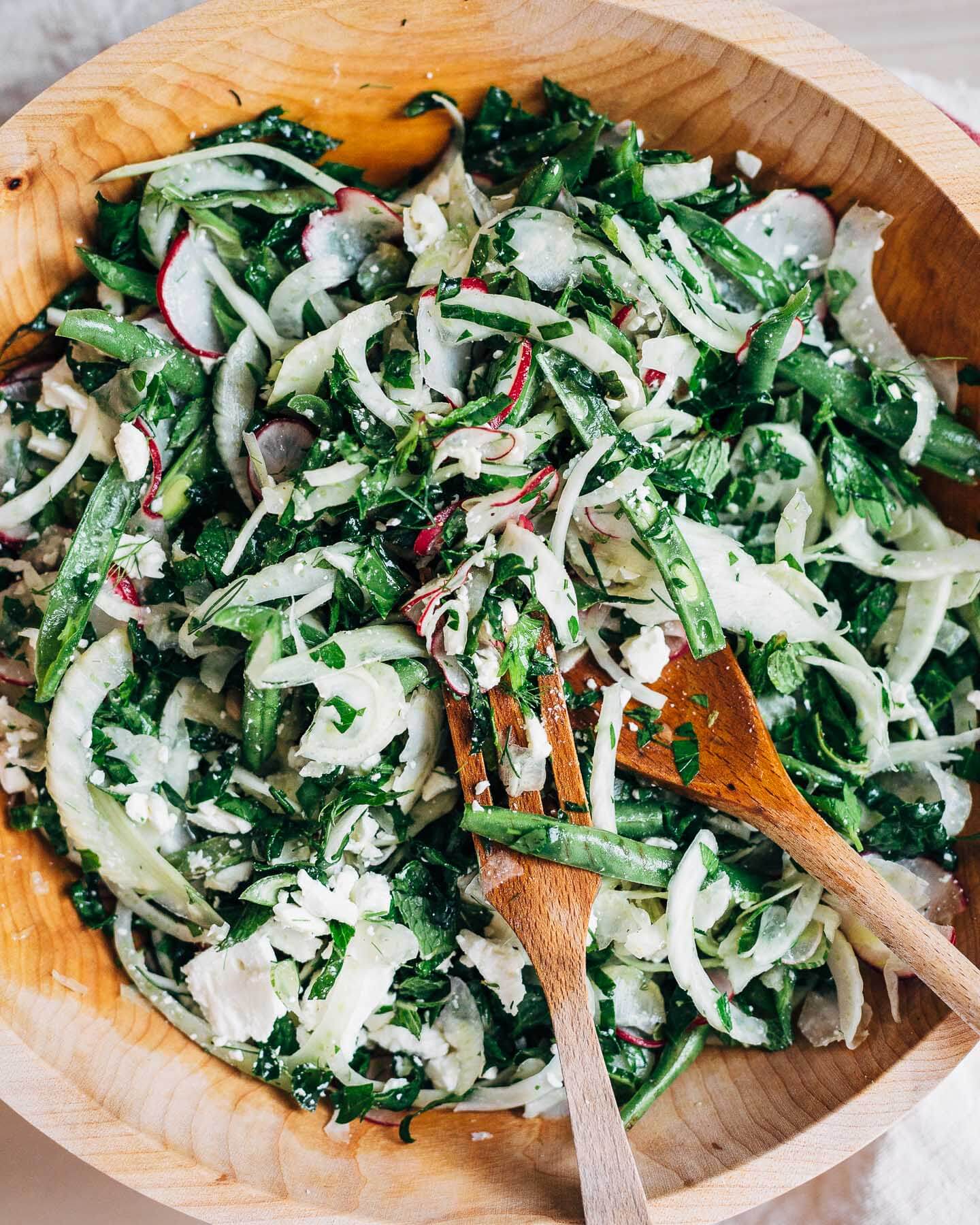 lily's lemony fennel, radish, and kale salad // brooklyn supper