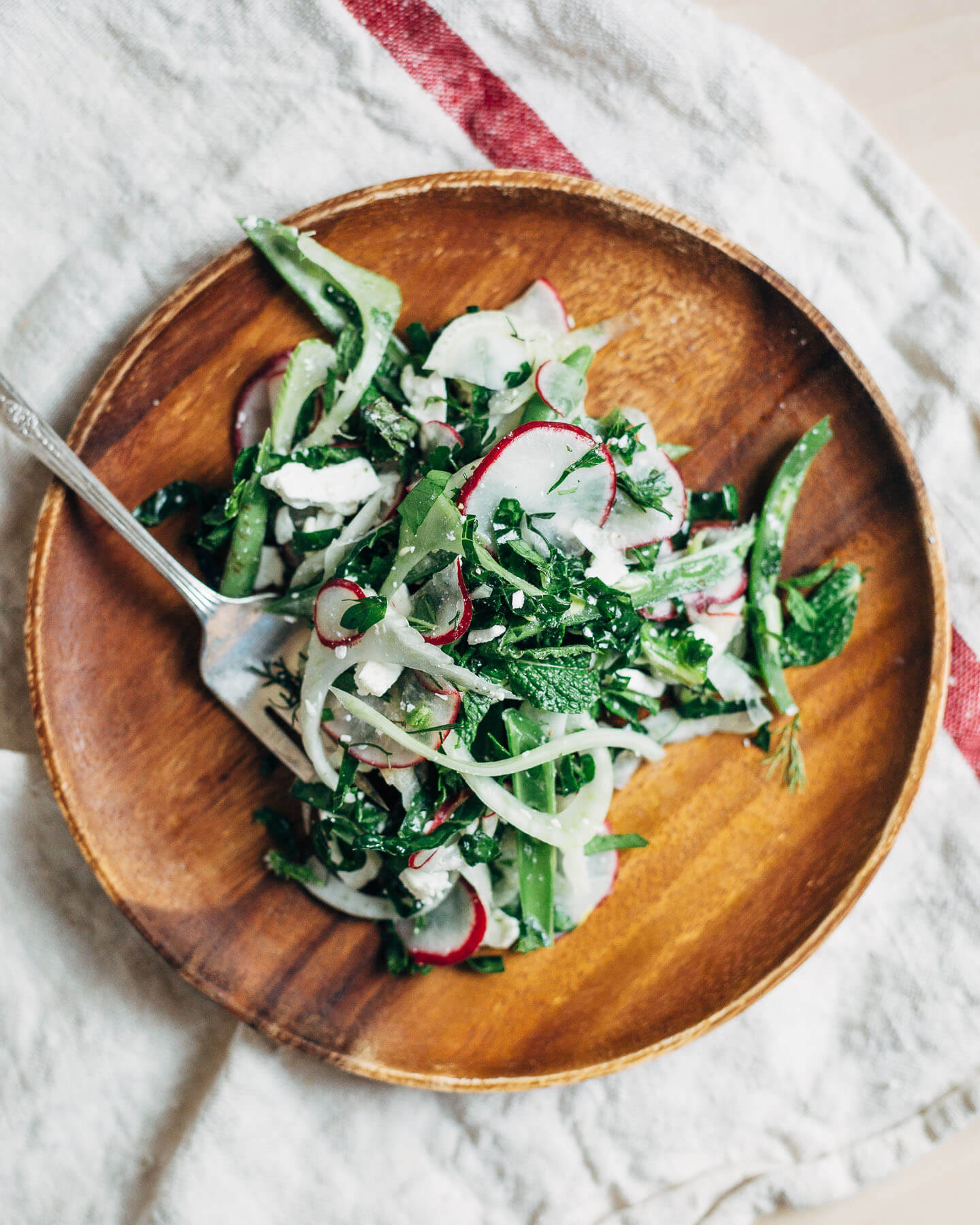 lily's lemony fennel, radish, and kale salad // brooklyn supper