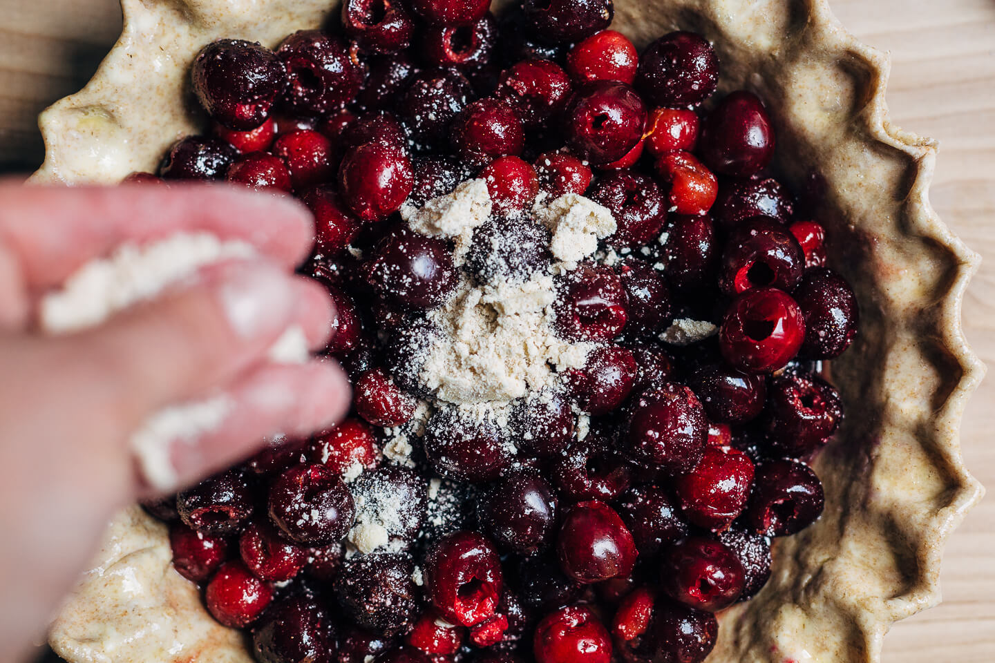 whole wheat sour cherry crumb pie // brooklyn supper