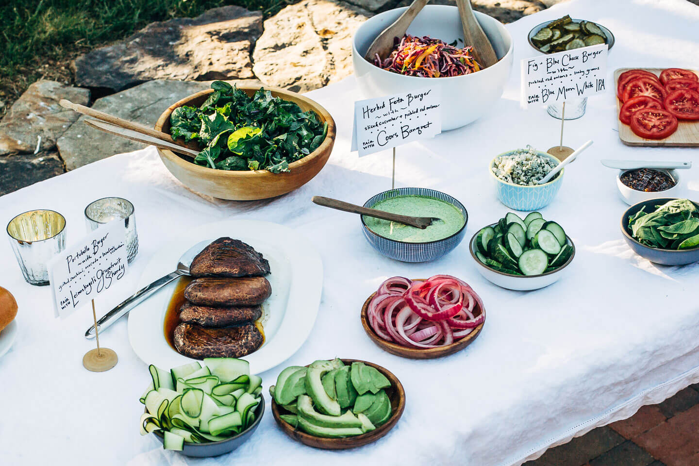 backyard burgers with friends // brooklyn supper