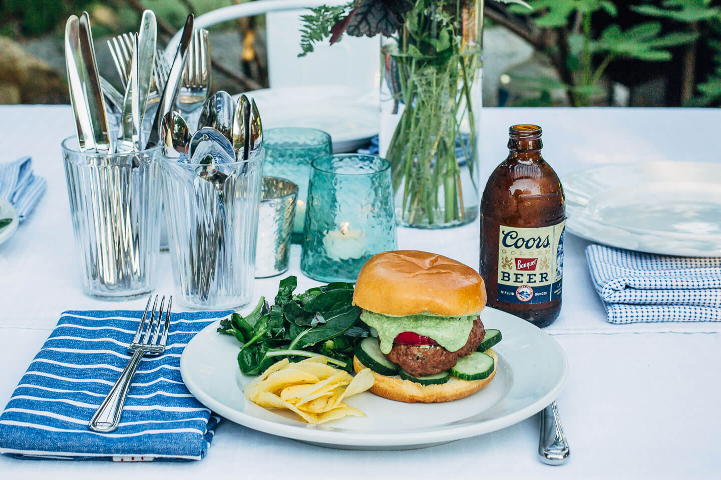 backyard burgers with friends // brooklyn supper