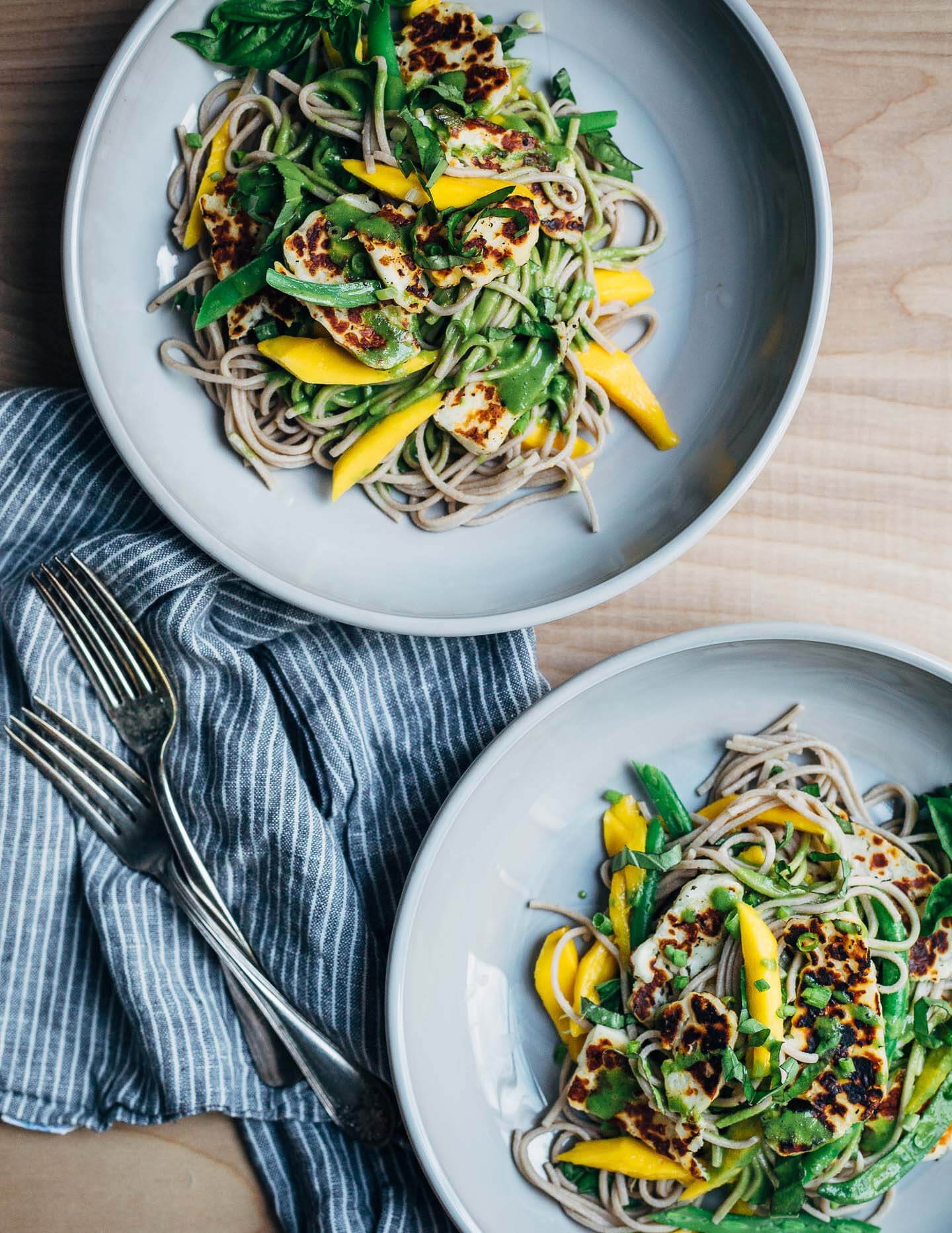 halloumi and mango noodle salad + the savvy cook - Brooklyn Supper