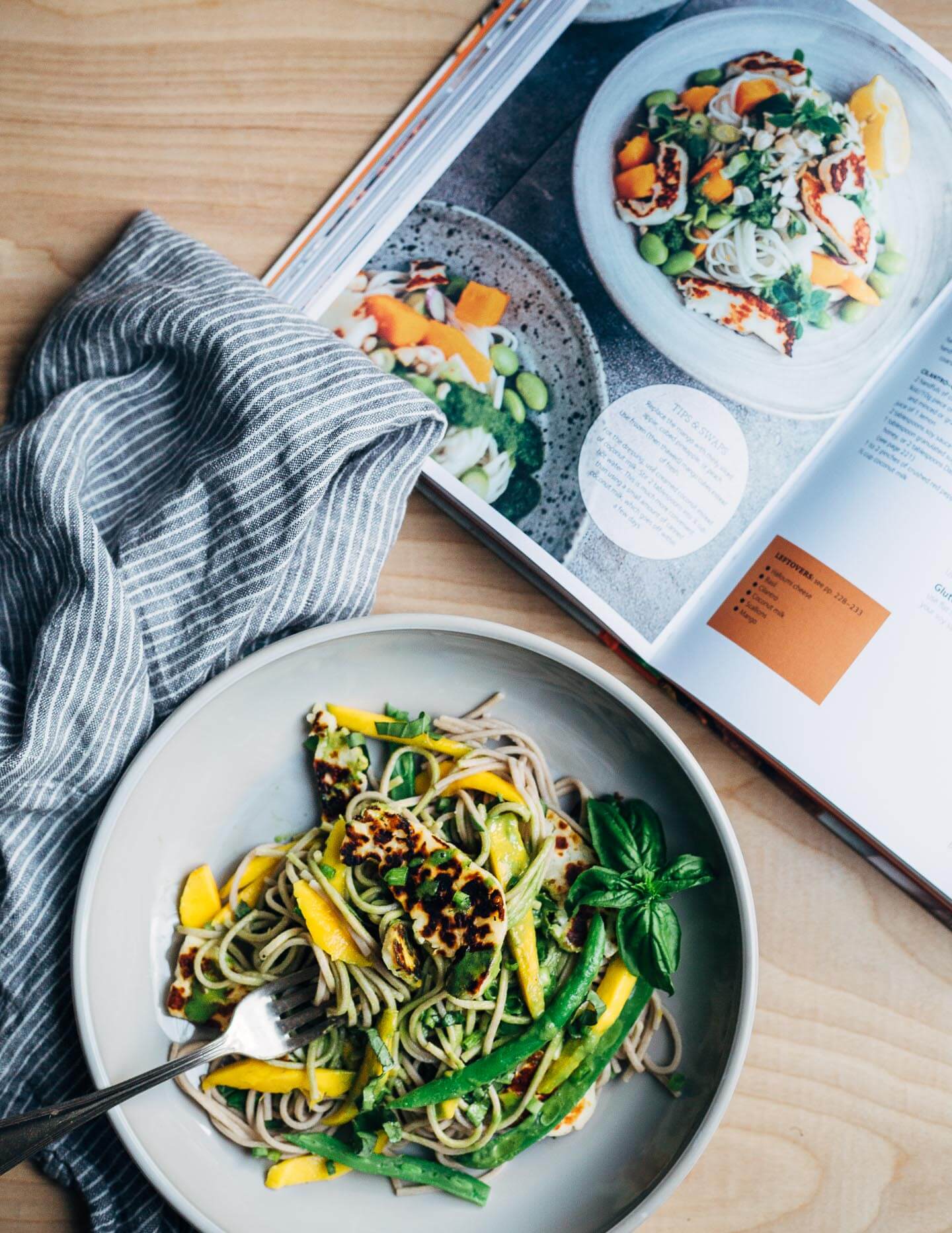 halloumi and mango noodle salad // brooklyn supper