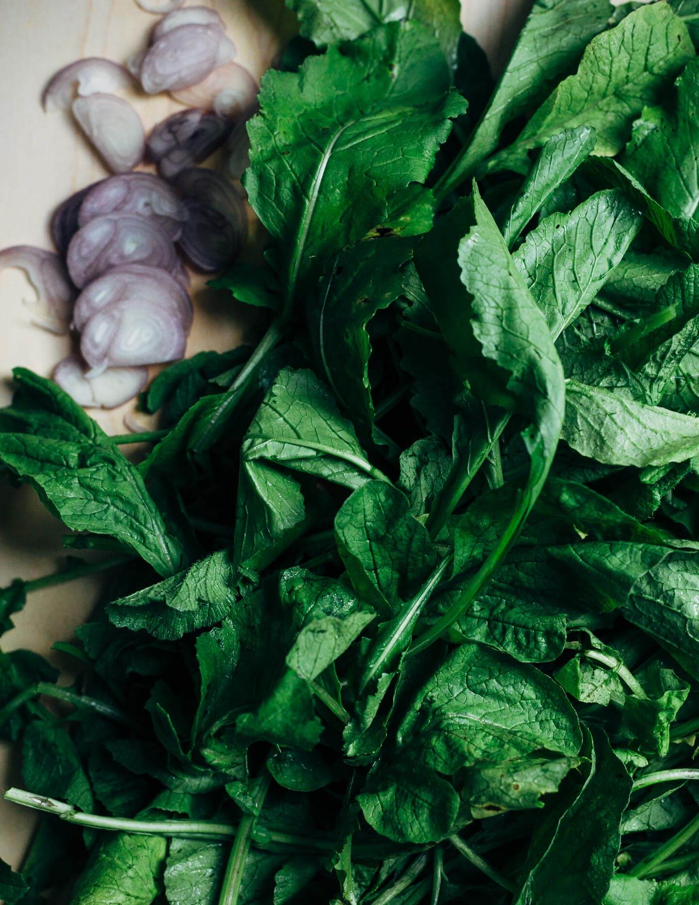 A recipe for mac and cheese with greens that makes delicious use of flavorful, but often forgotten, radish and turnip greens.