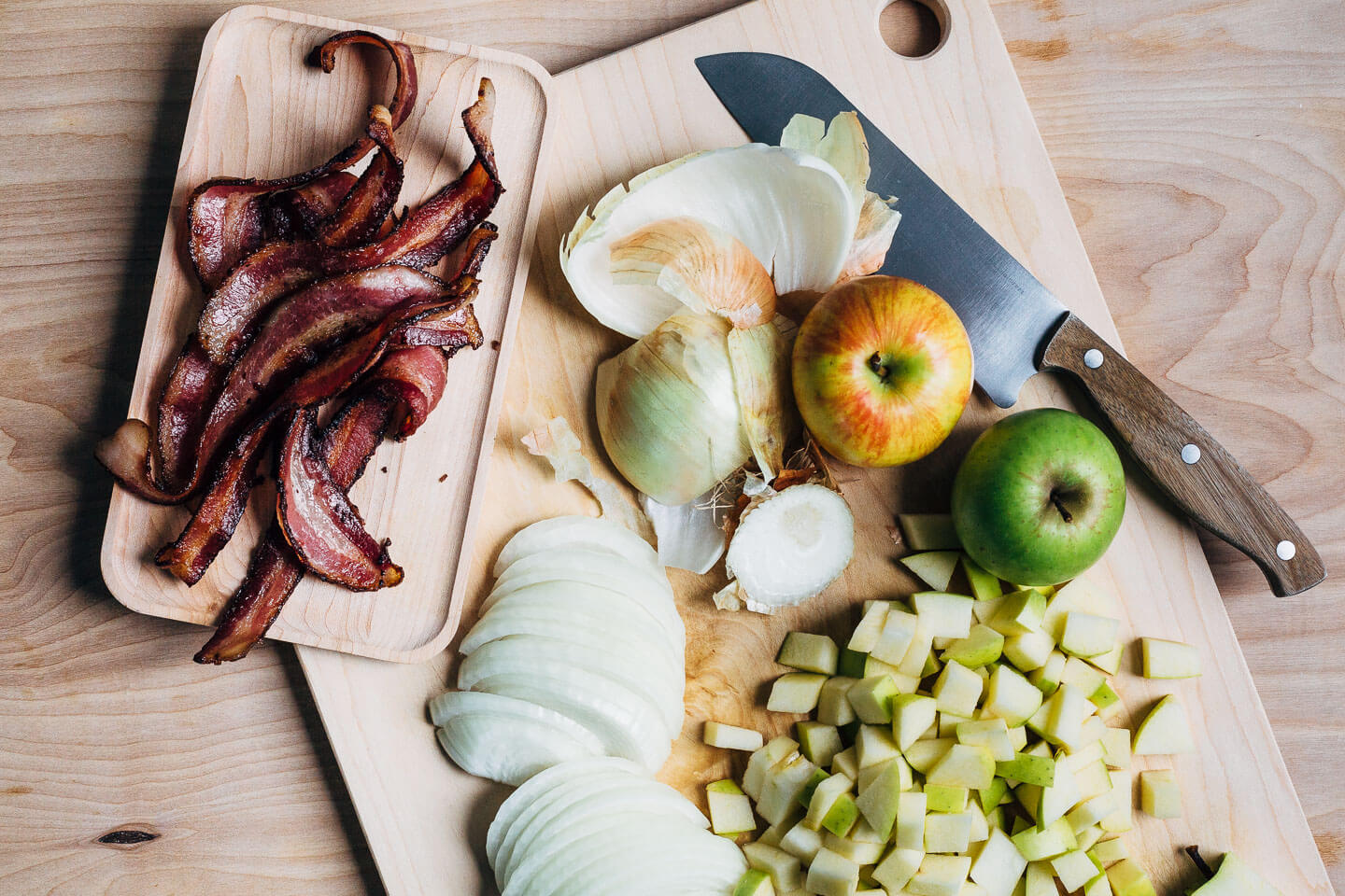 Making a batch of savory bacon, apple and cheddar hand pies and carving pumpkins with friends.