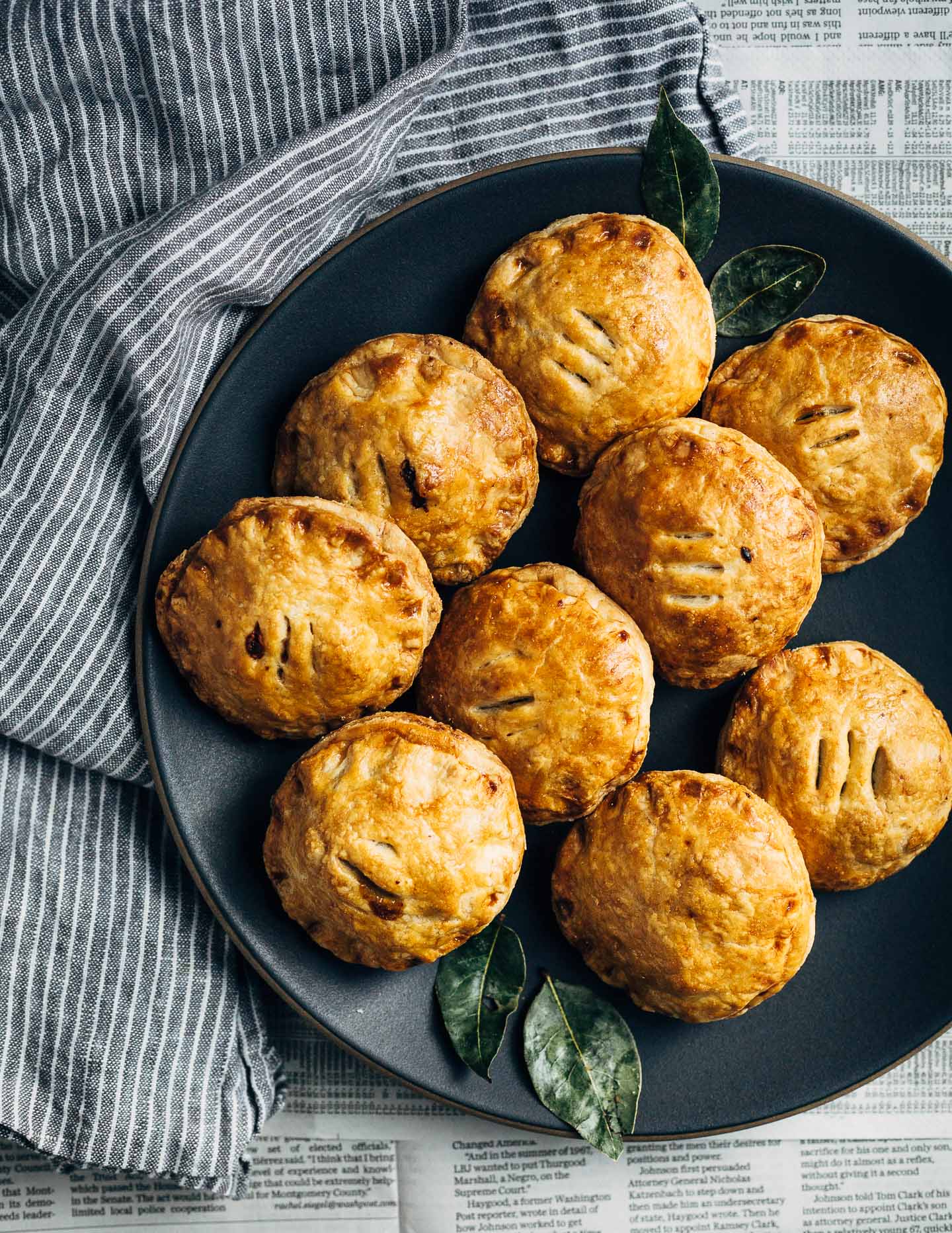 Making a batch of savory bacon, apple and cheddar hand pies and carving pumpkins with friends.