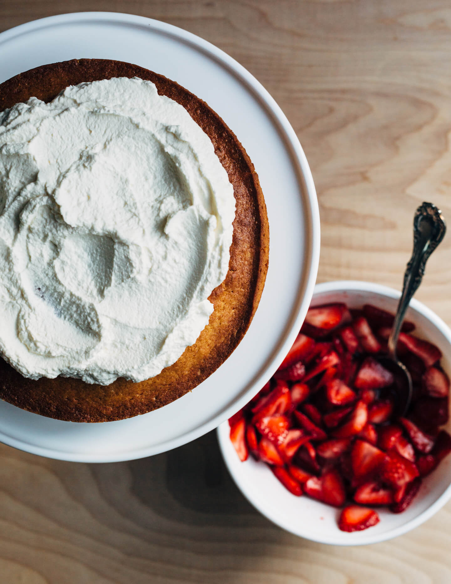 From Melissa Coleman's new book The Minimalist Kitchen, a delightfully simple strawberry yogurt shortcake that's easy enough to bake on a weeknight. 