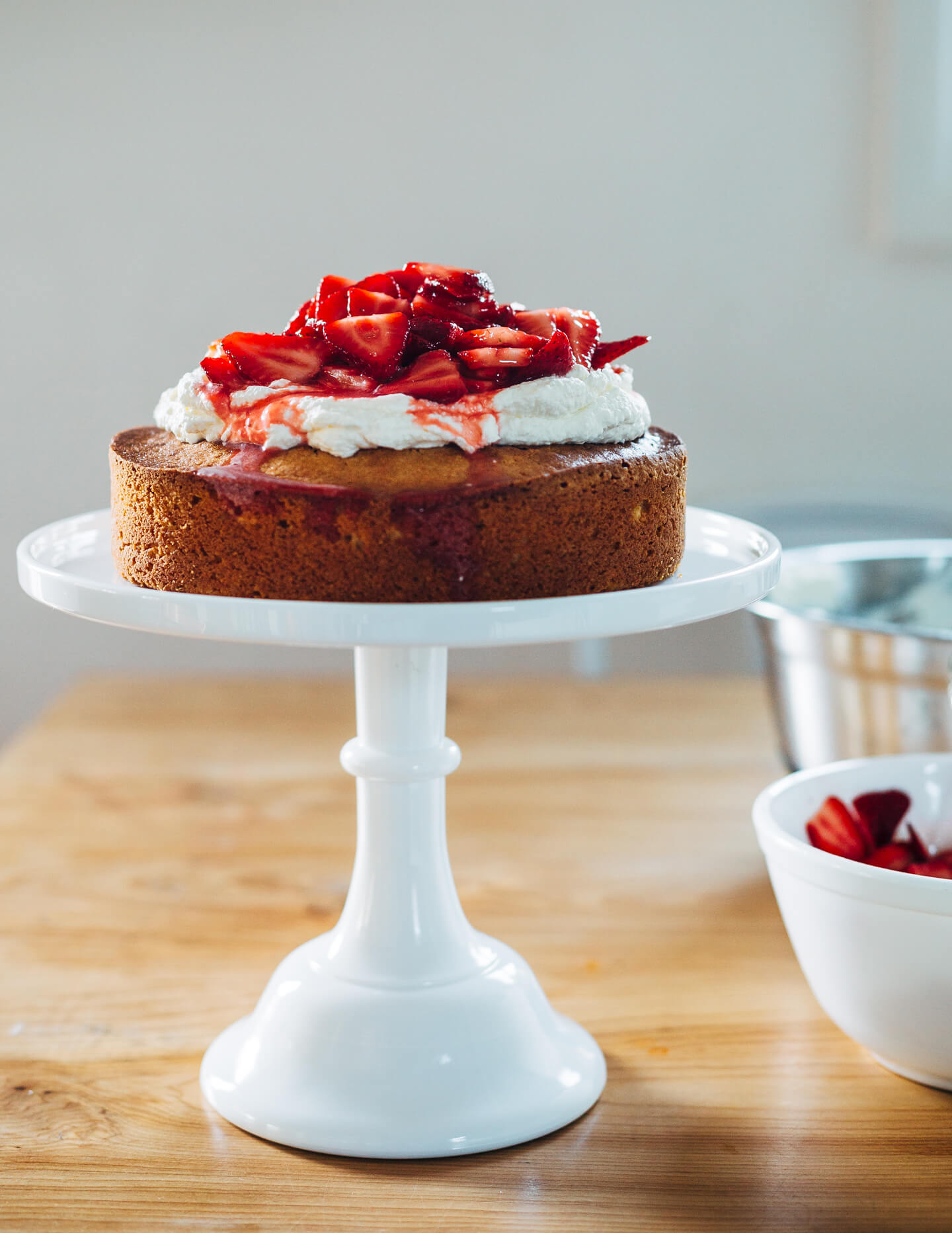 From Melissa Coleman's new book The Minimalist Kitchen, a delightfully simple strawberry yogurt shortcake that's easy enough to bake on a weeknight. 