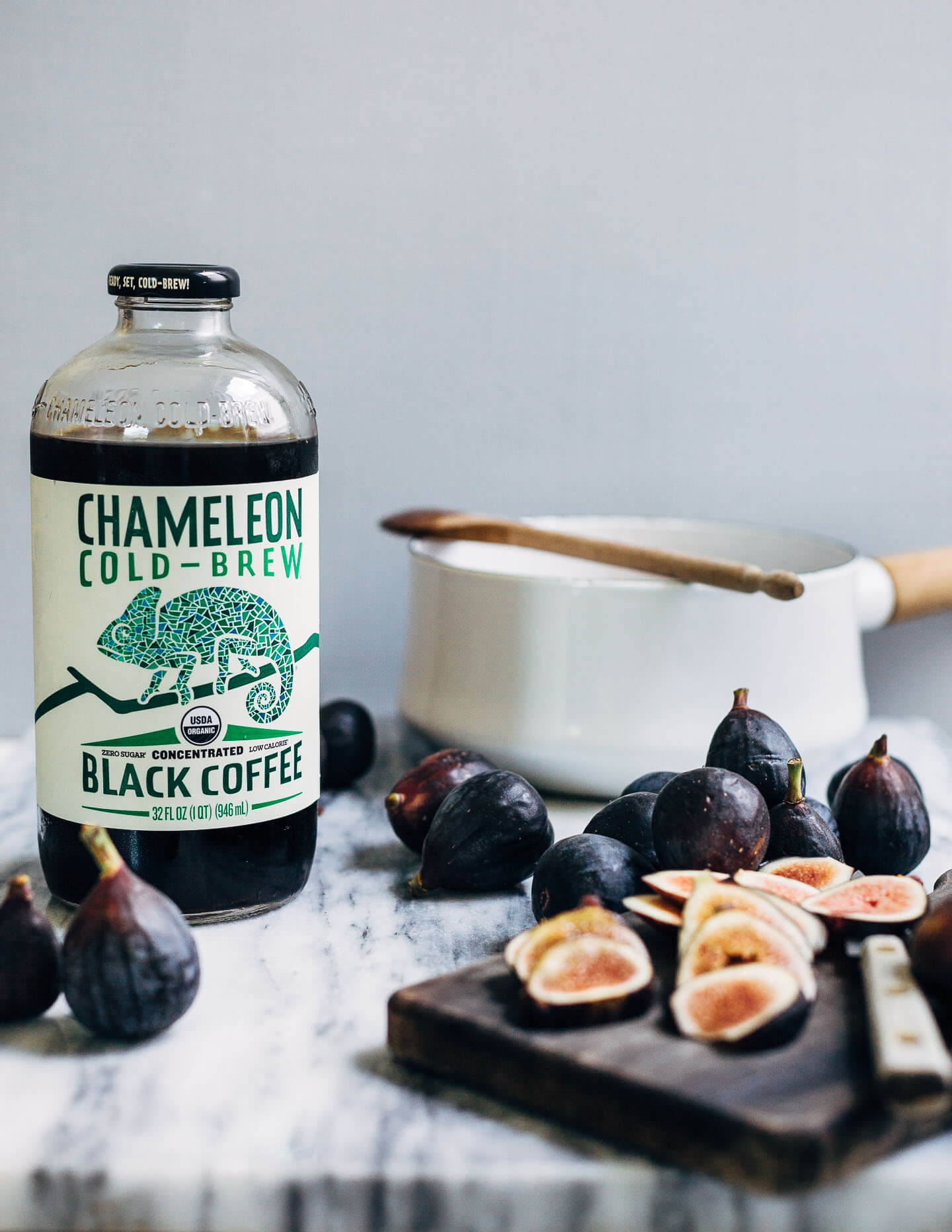 Made with concentrated cold brew coffee, black Mission figs, and vanilla ice cream, these boozy milkshakes make for a quick, sophisticated dessert. 