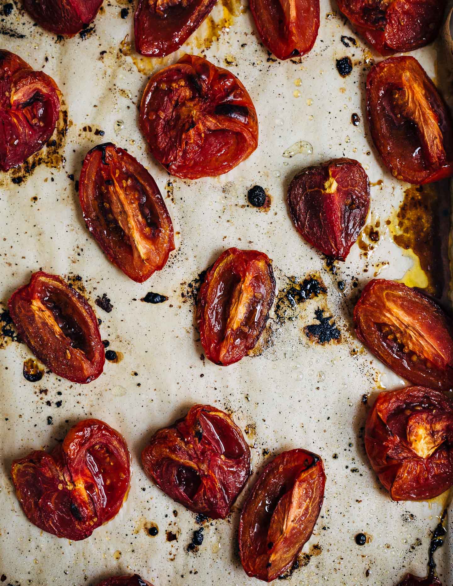 Celebrating the height of tomato season with sumptuous Gruyere and roasted tomato tartines made with thick-cut sourdough and punchy garlic butter.