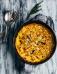 This autumnal butternut squash gratin is made with a mix of Emmi Emmentaler and Gruyere cheeses, fresh thyme, and bay leaves. This gratin is perfect as part of a cozy fall supper or as a Thanksgiving side.