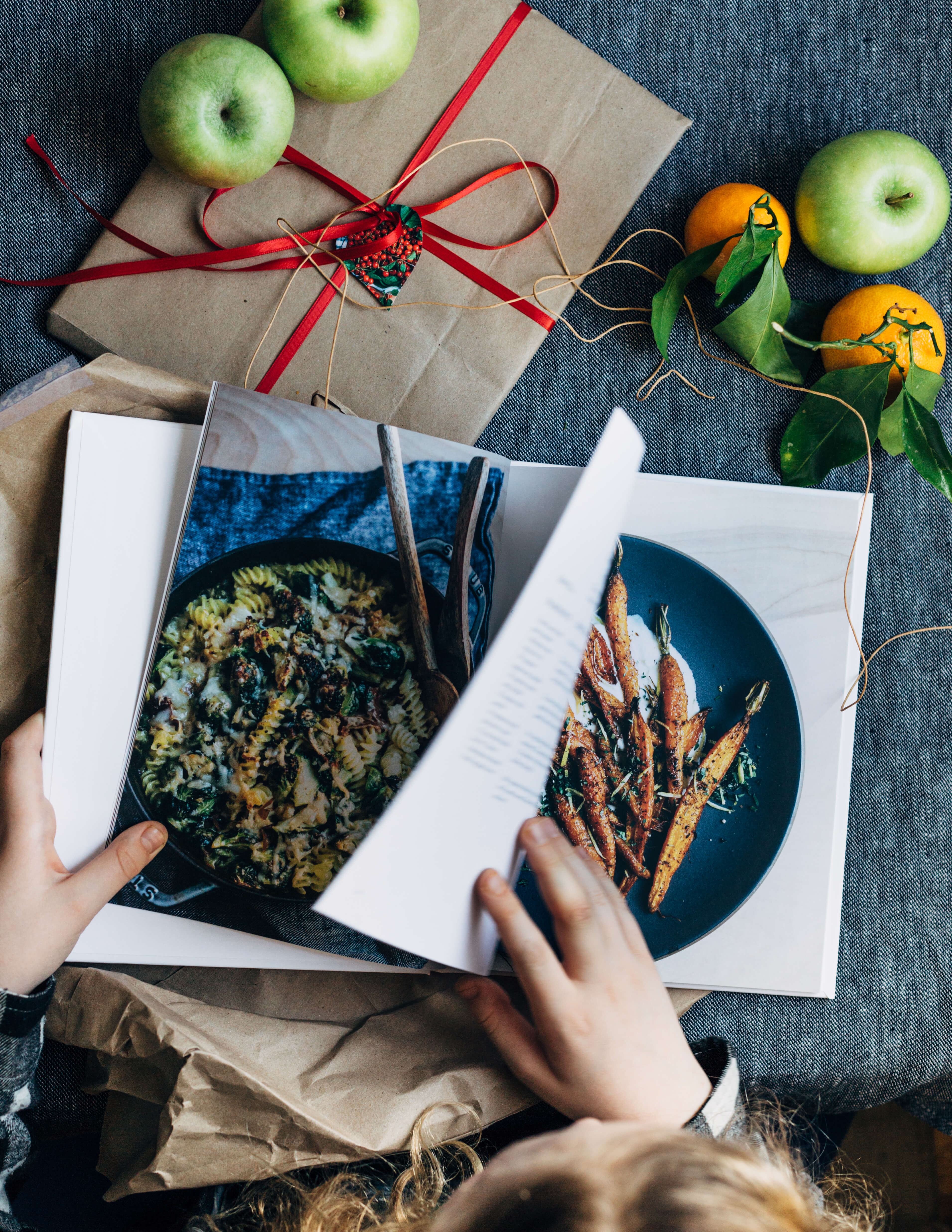 A bright and crunchy green apple and beet salad recipe featuring sliced green apples, marinated beets tossed with red wine vinegar and shallot, beet greens, spinach, herbed goat cheese crumbles, and a simple vinaigrette. 