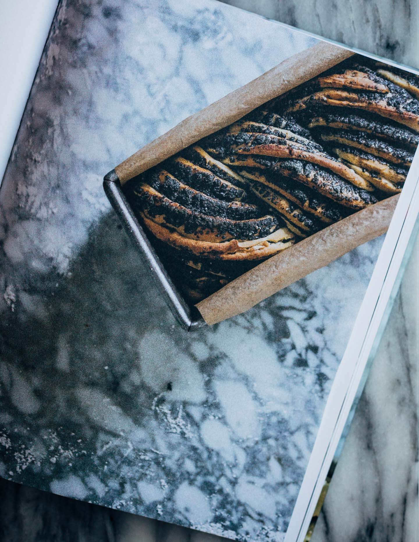 A sweet and pillowy yeasted twist bread recipe with nutty swirls of black sesame paste, from A Common Table by Cynthia Chen McTernan.