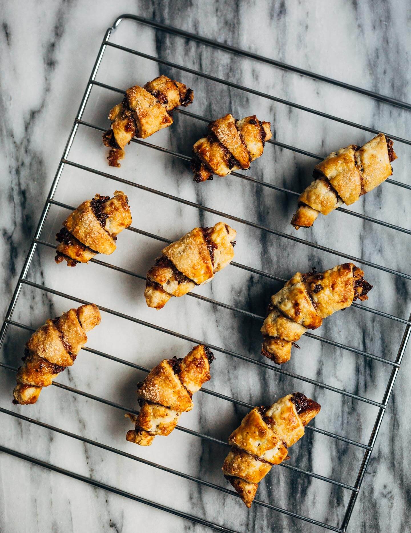 The holidays don't have to be perfect, but they should be delicious. Today I'm sharing a simple, forgiving recipe for flaky, sugar-flecked raspberry-chocolate rugelach.